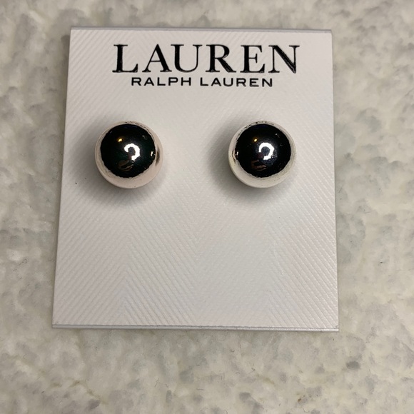 Lauren Ralph Lauren Jewelry - Lauren Ralph Lauren Silver Tone Sphere Earrings